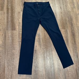 J.Crew Flex Slim Navy Blue Women Pants W30 x L32 Classic Polyester Mid Rise
